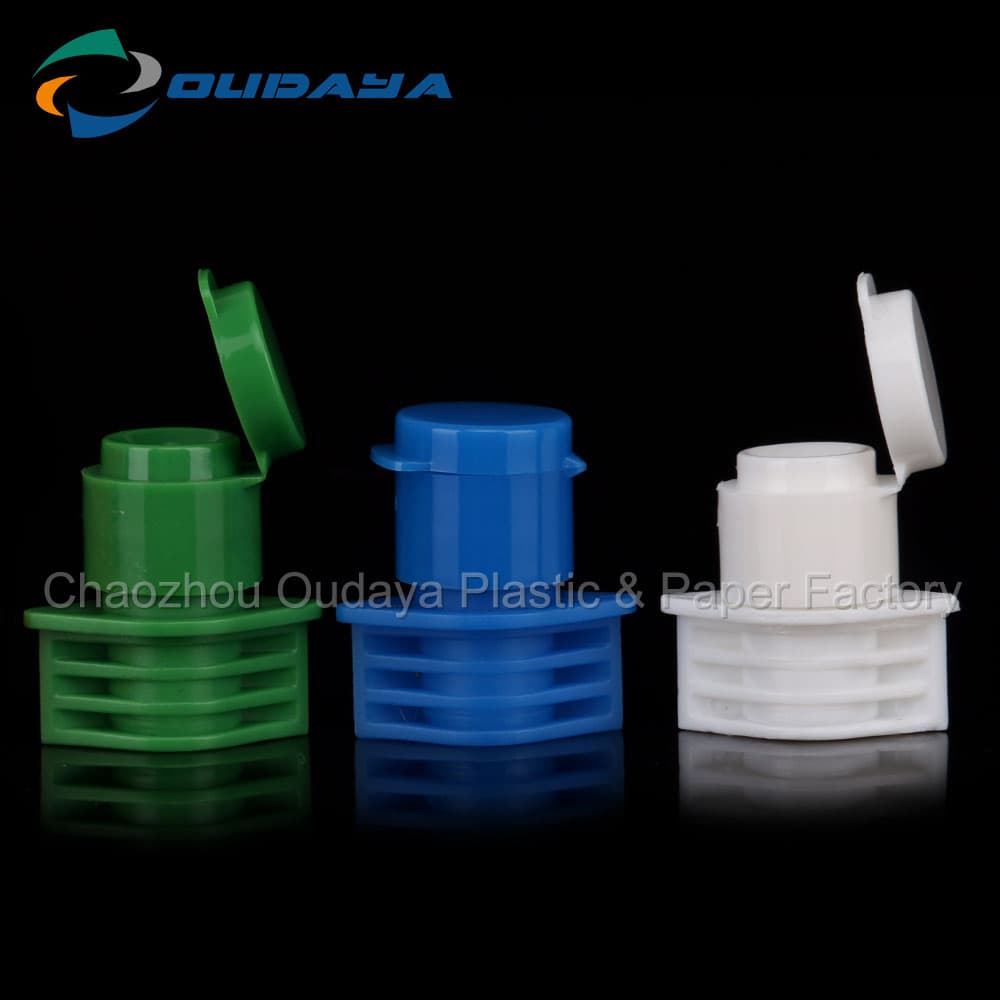 10mm Colorful Plastic Flip Top Caps Suction Nozzle